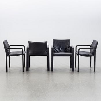 4 ARMCHAIRS, possibly Italy, second half of the 20th century.