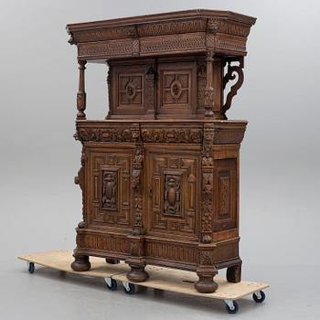 A 19th century oak cabinet.