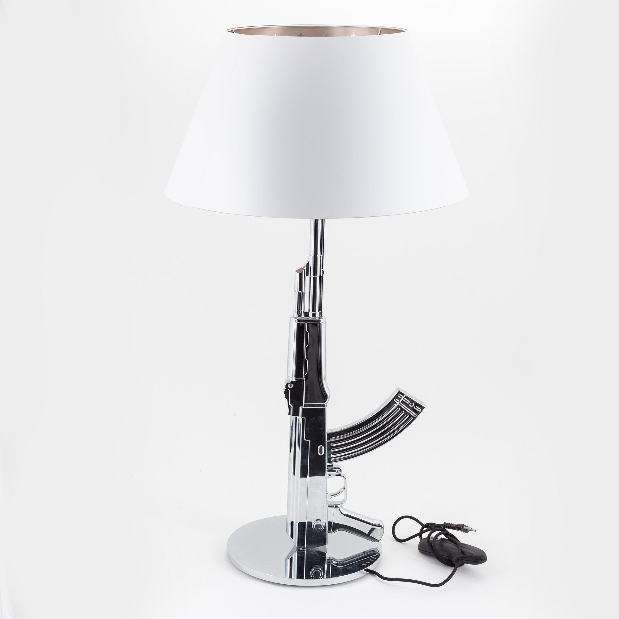 Philippe Starck, a table tamp, 'Guns - Table Gun', Flos, Italia, designed 2005.