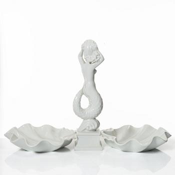 Harald Salomon, Figurines and bowls, 5 pieces, porcelain, Rörstrand.