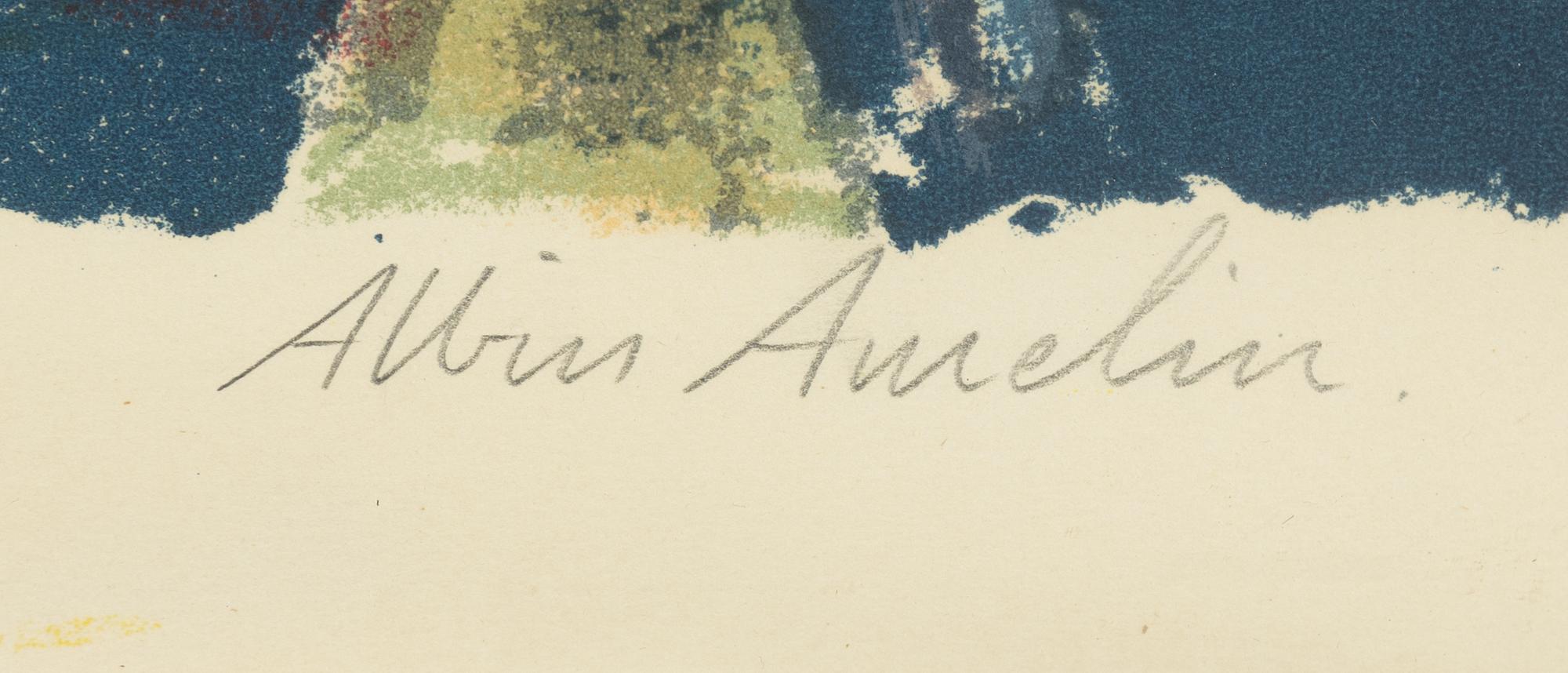 Albelin Amelin, färglitografi, signerad och numrerad 202/260.