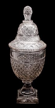 LOCKPOKAL, glas, Irland, 1800-tal.