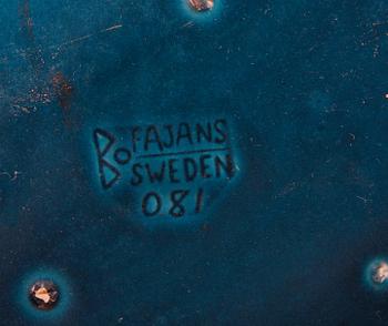 SKÅLAR, 3 st, keramik. Bo Fajans samt Upsala Ekeby. 1950-tal.