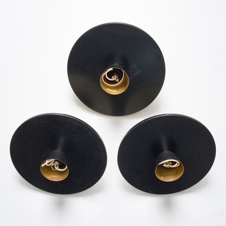 Hans-Agne Jakobsson, a set of 3 lamps, model "S 1744", Hans-Agne Jakobsson AB, Markaryd, 1950s.