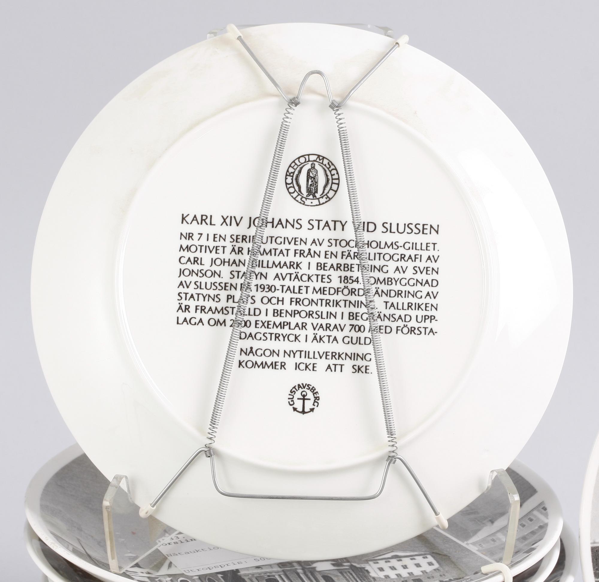 PARTI JULTALLRIKAR, 10 st, porslin, Gustavsberg, 1973-1982.