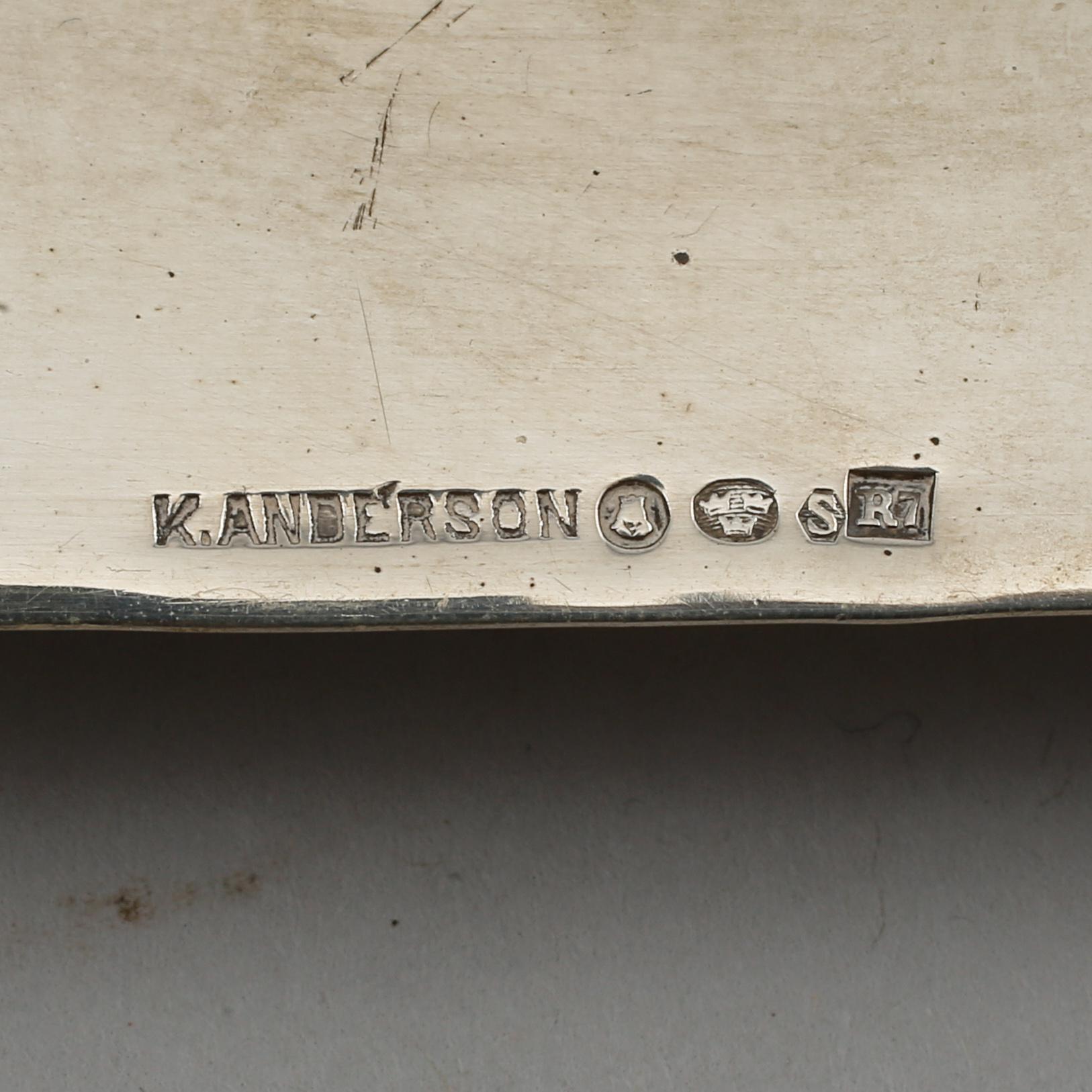 TÄNDSTICKSASKFODRAL, 2 st, samt AKSFAT, 2 st, silver, Sverige, 1910/20-tal, vikt 355 gram.