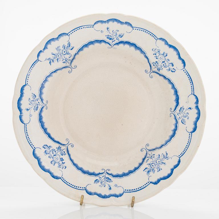 A 73 piece 'Rococo' dinner set for Gustavsberg late 19th century.