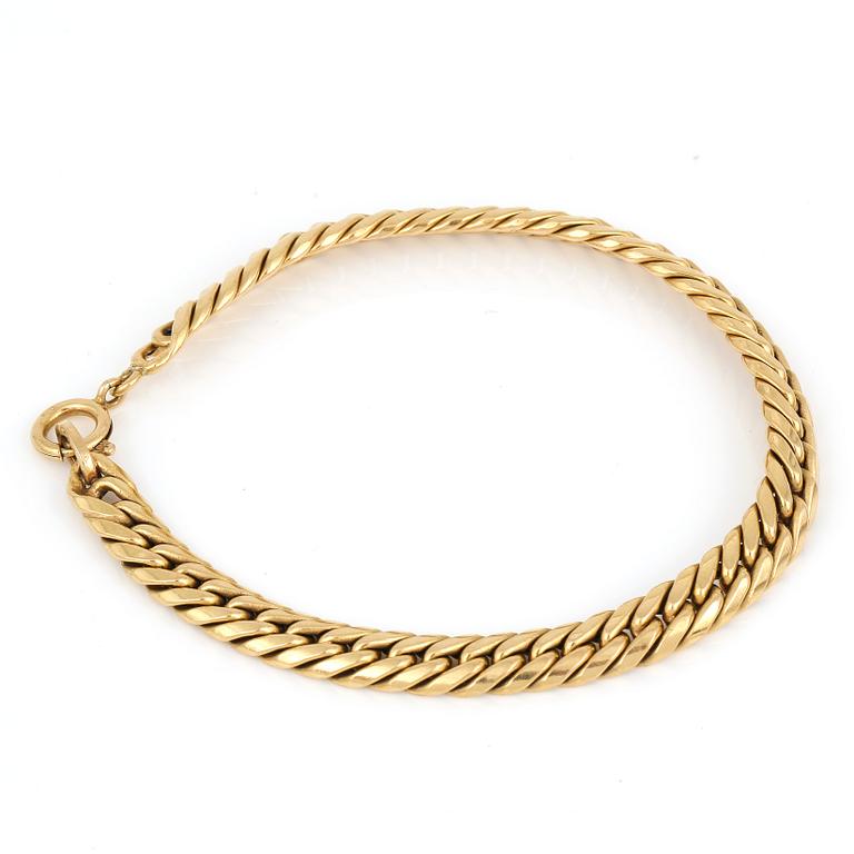 ARMBAND, 18K guld, 1900-tal. Vikt ca 11g.