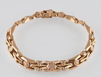 ARMLÄNK, 18K guld, Vicenza, Italien. Vikt 18,5 gram.
