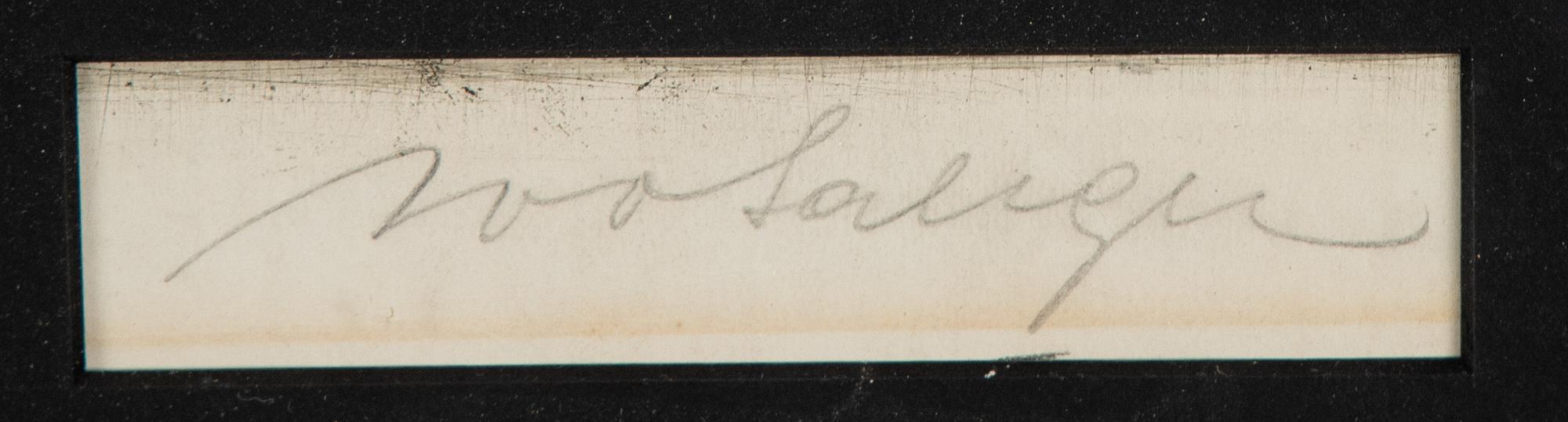Ivo Saliger, färgetsning, signerad.