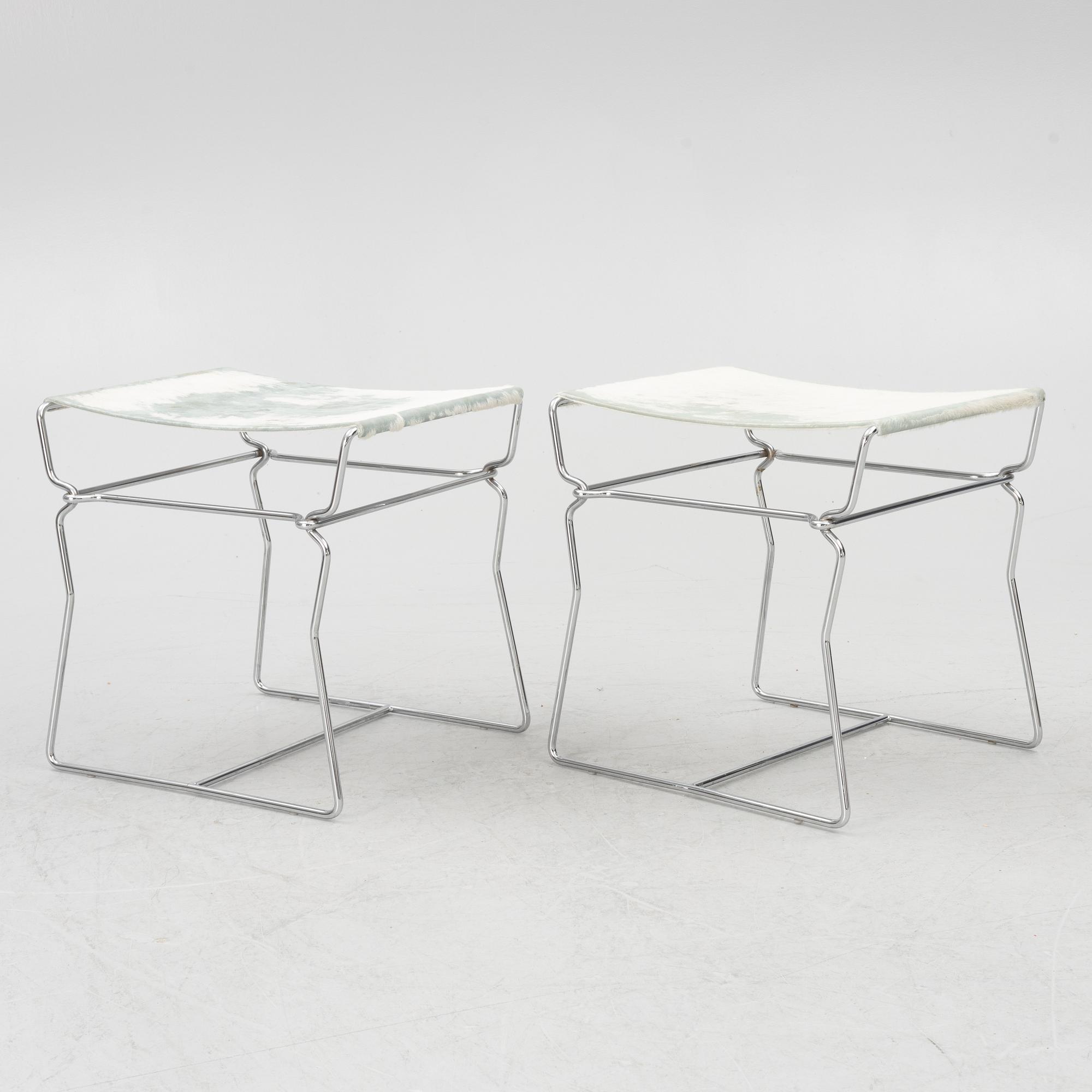 Nicole Äbischer, a pair of "Pyllon" stools, B & B Italia, 2006.