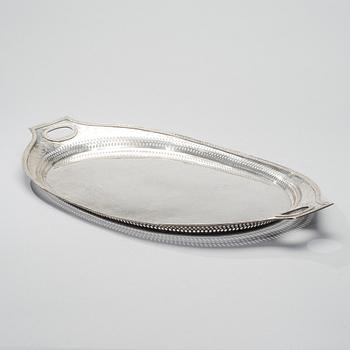 TRAY, silver, St:Petersburg, Gotthard Stang 1780-1820, weight 1182 g.