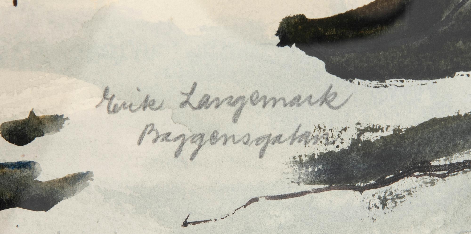 Erik Langemark, "Baggensgatan".