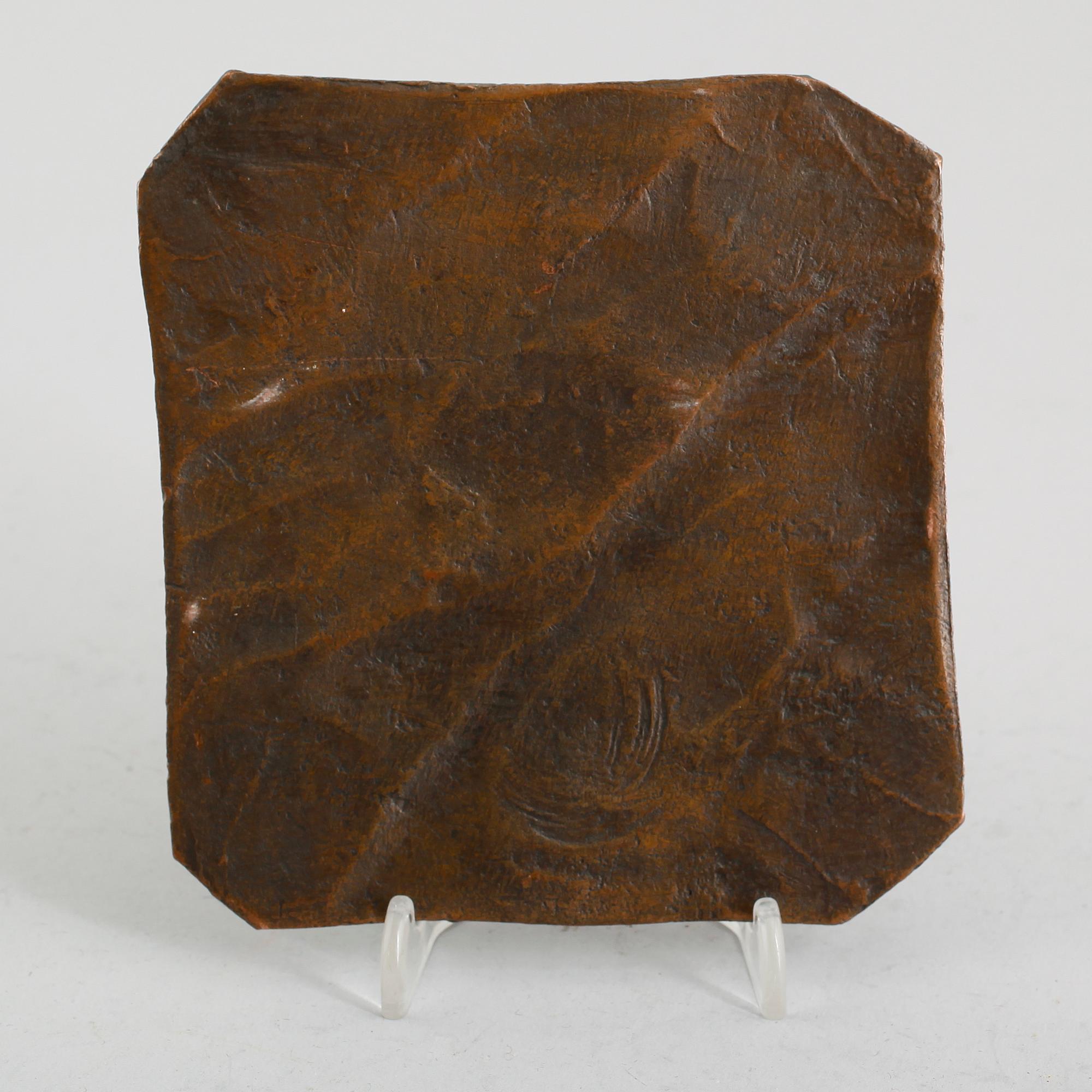 KOPPARMYNT, 1 DALER  med Carl XII monogram 1716 samt stämpel 1718.