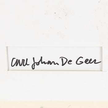 CARL JOHAN DE GEER, photograph signed on the back of the frame.