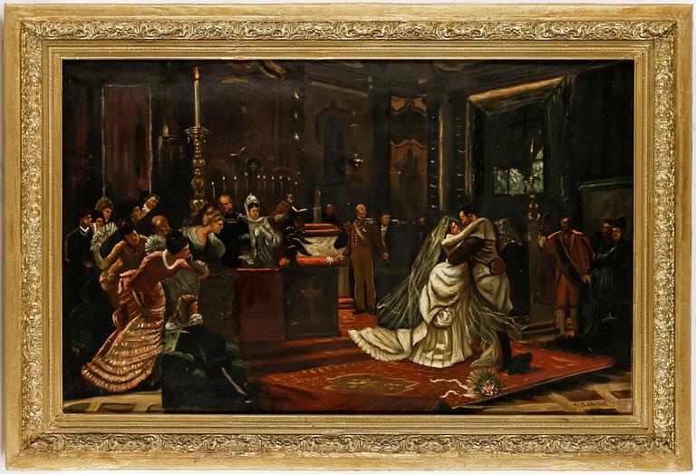 CARL GABRIEL WADELL, olja på duk, signerad och daterad 1894.