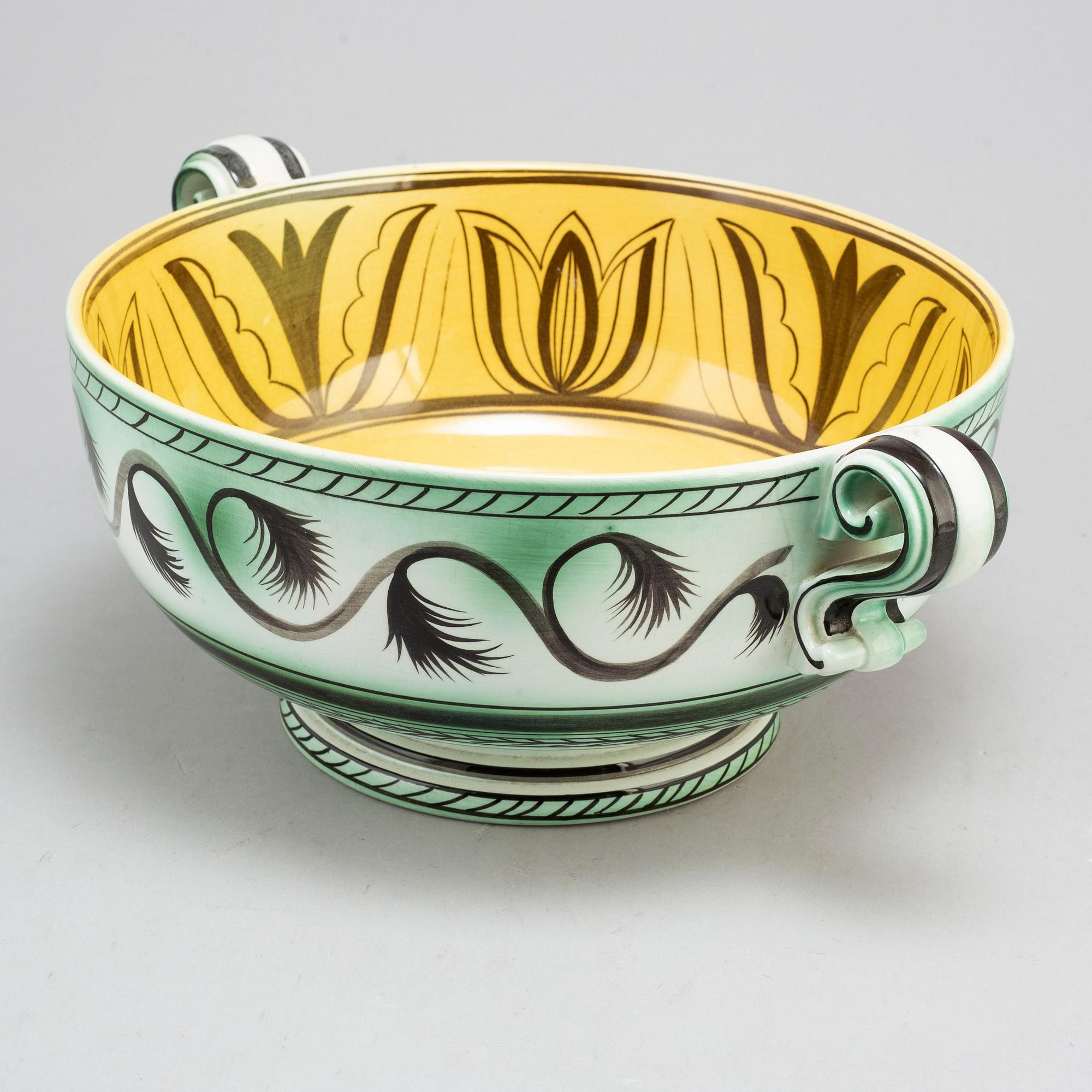 ARTHUR PERCY, skål, fajans, Gefle.