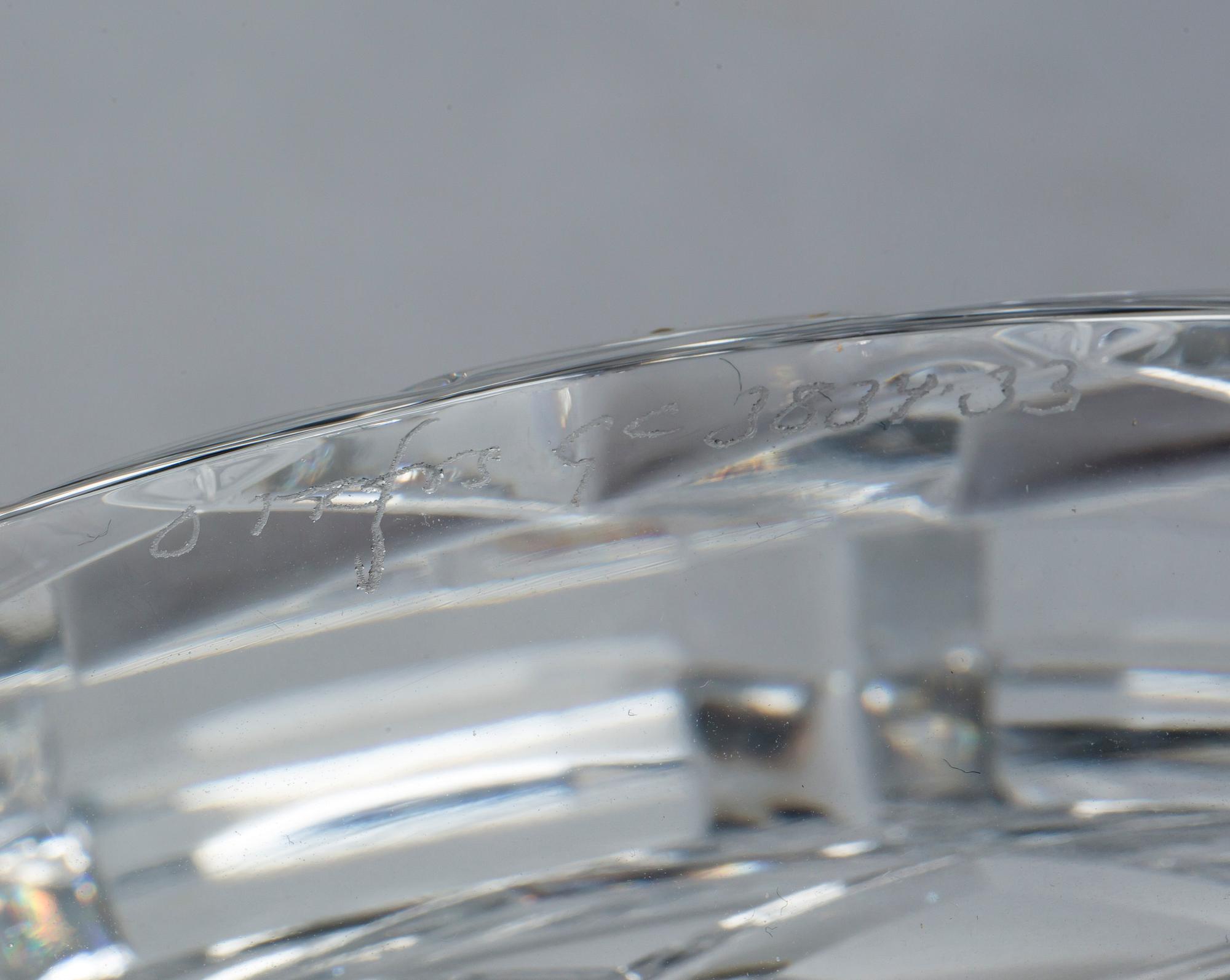 SKÅL, glas, "Sofiero", Gunnar Cyrén, Orrefors, 1900-talets andra hälft.