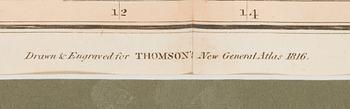 Map, Chart of the North and Baltic Seas, John Thomson, 1816. Edinburgh.