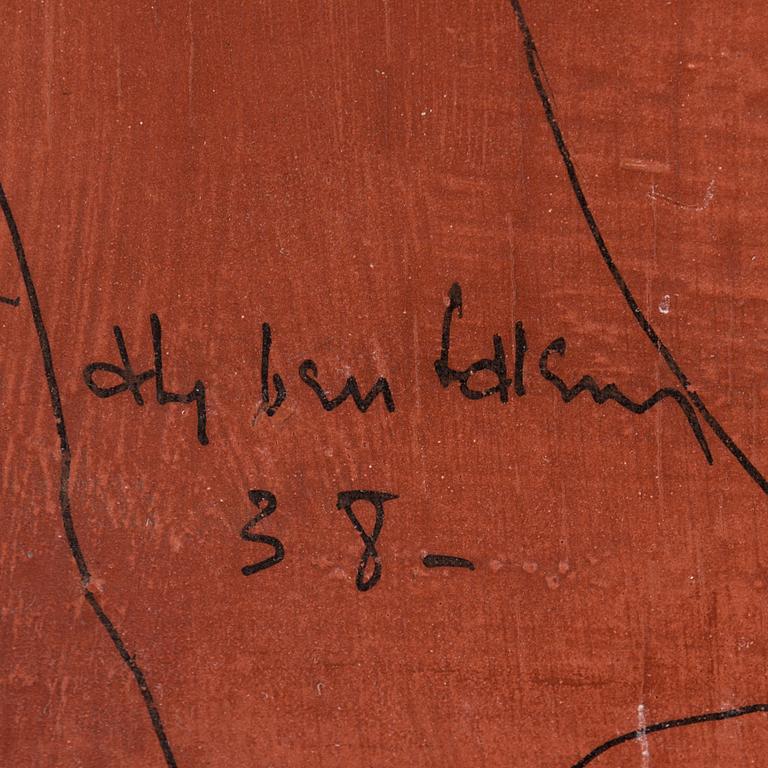 ALY BEN SALEM, oil on panel, signed nad dated -38.