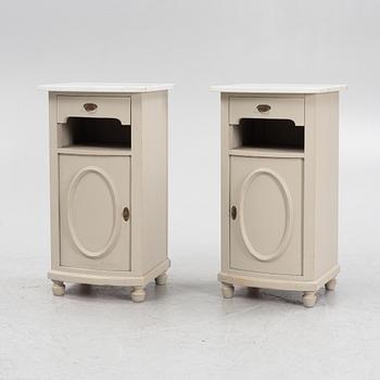 Sängbord, ett par, tidigt 1900-tal.