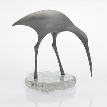 Tapio Wirkkala, sculpture, Suokurppa (Snipe). Stamped Kultakeskus Oy Design: Tapio Wirkkala Made in Finland.