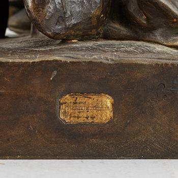 JEAN-FRANÇOIS LEGENDRE-HÉRAL, attributed to, sculpture, bronze, signed and dated 1843.