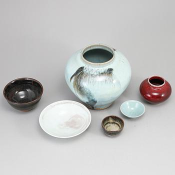 A group of ceramics, 20th Century.