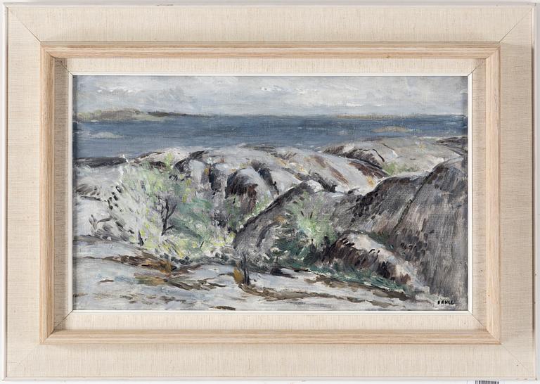 GUSTAF ADOLF FAHLE, olja på duk, signerad.