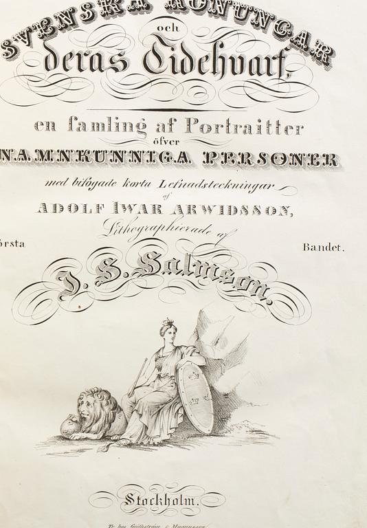 BÖCKER, 3 volymer, "Svenska konungar och deras tidevarf" 1830-43.