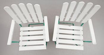 TRÄDGÅRDSTOLAR, 1 par, Grythyttan, 1900-talets andra hälft.