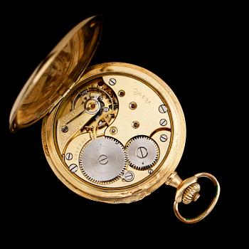 FICKUR, 18K guld, savonett, Omega, 1900-talets första hälft.