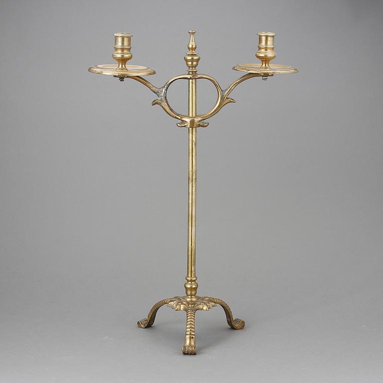 LJUSSTAKE, mässing, 1800-talets andra hälft/slut.