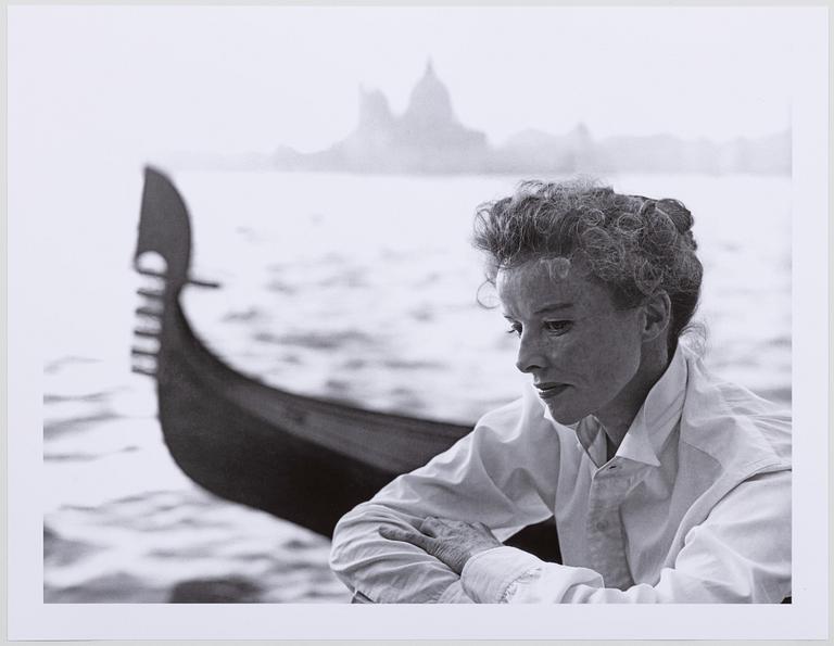 Per-Olow Anderson, "Katherine Hepburn", in Venice 1954 during the United Artists production of "Summertime".