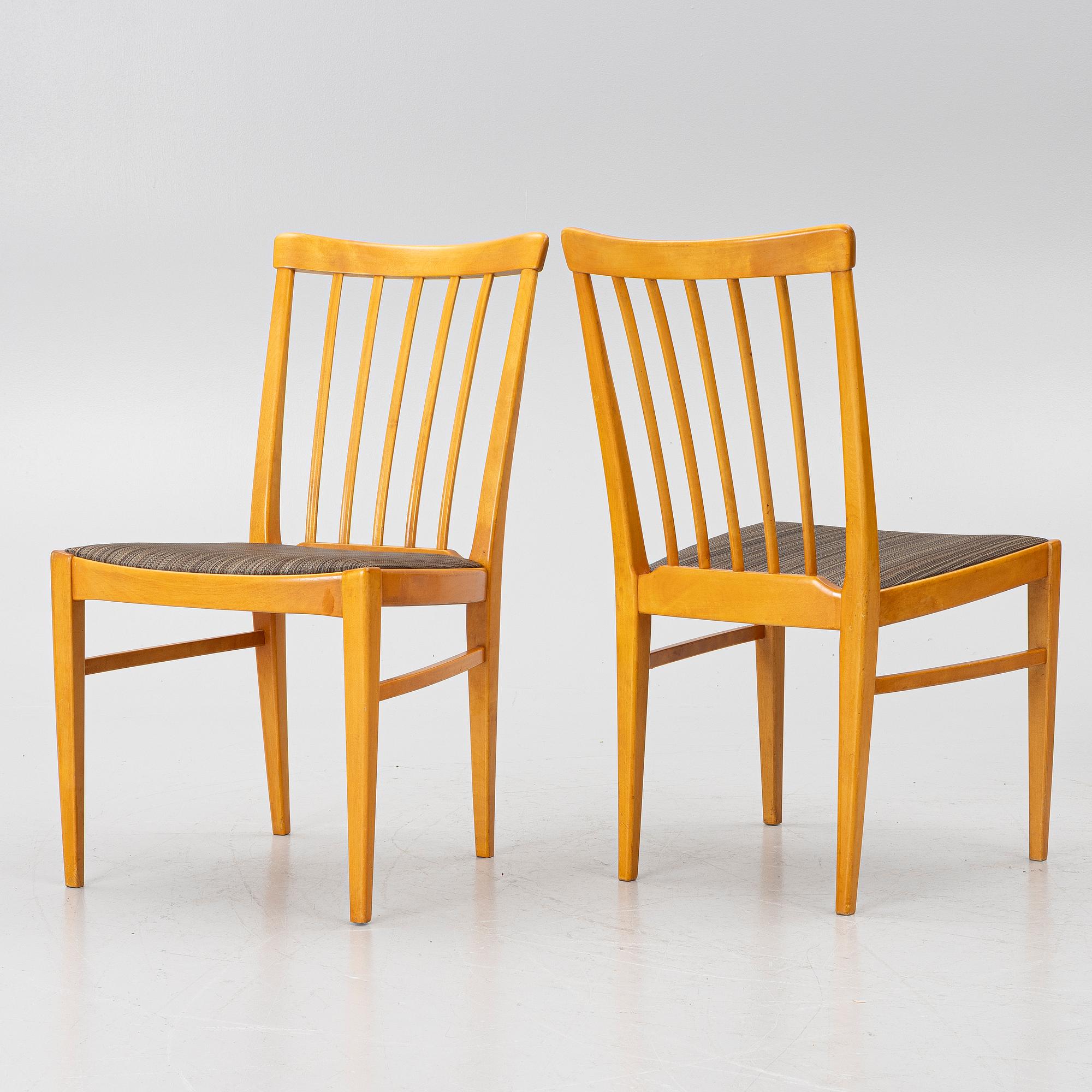 Carl Malmsten, Four chairs, “Herrgården”, Bodafors.