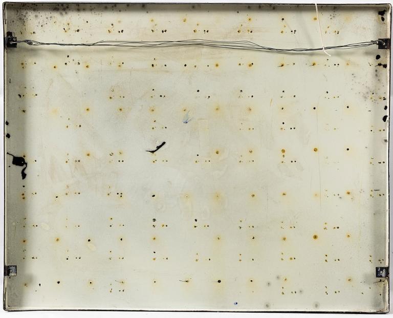 Stig Lindberg, Wall relief in enamelled sheet metal, Gustavsberg, 1960s.