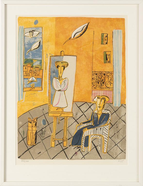 Madeleine Pyk, lithograph in colours, signed 1978/5000.