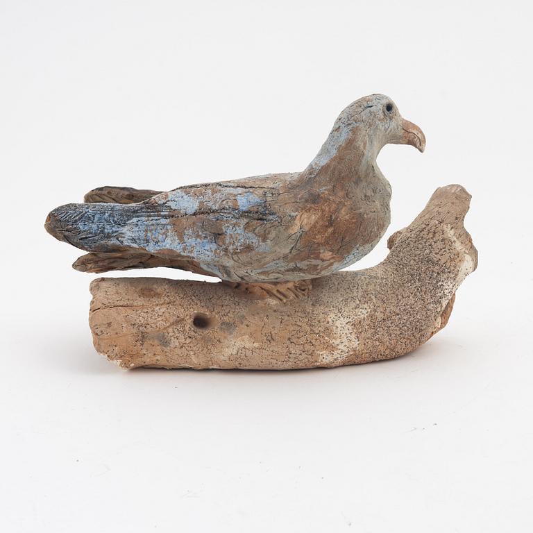 Henrik Allert, skulptur, delvis glaserat stengods, signerad.