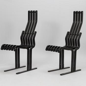 KARI ASIKAINEN, Two "Scheletro" chairs for Martela 1980-1989.