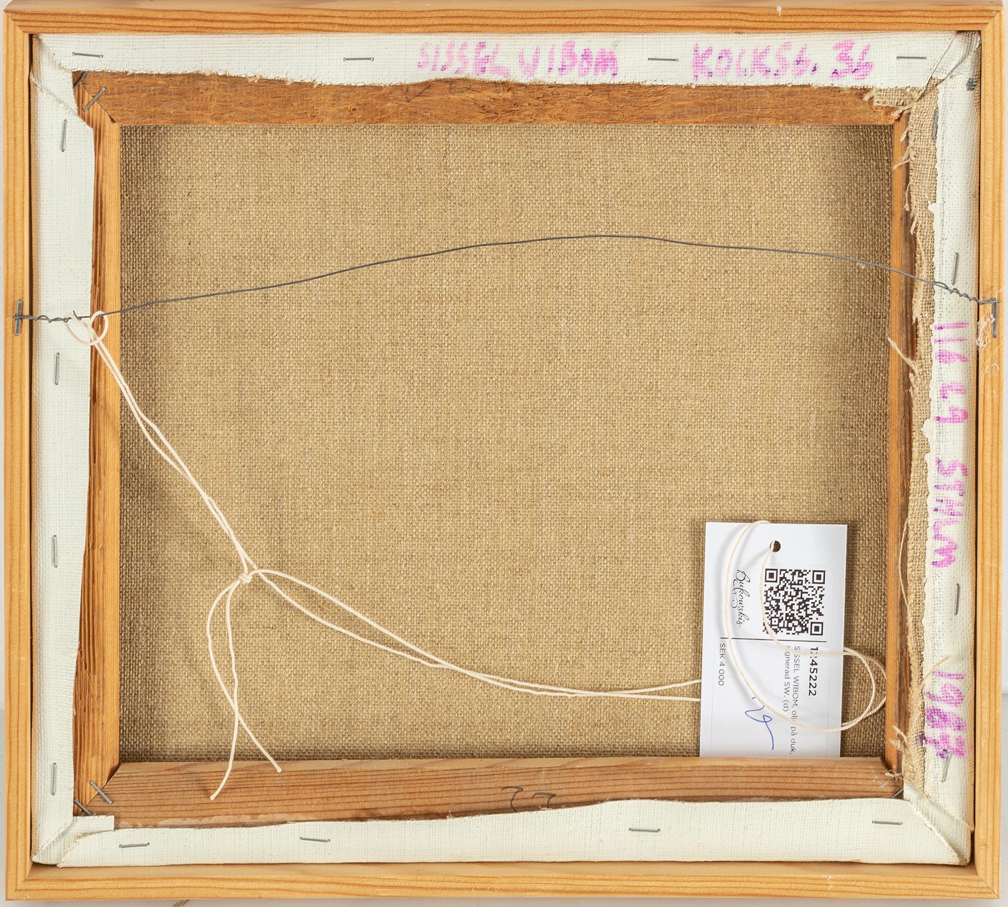 SISSEL WIBOM, oil on canvas, signed SW.