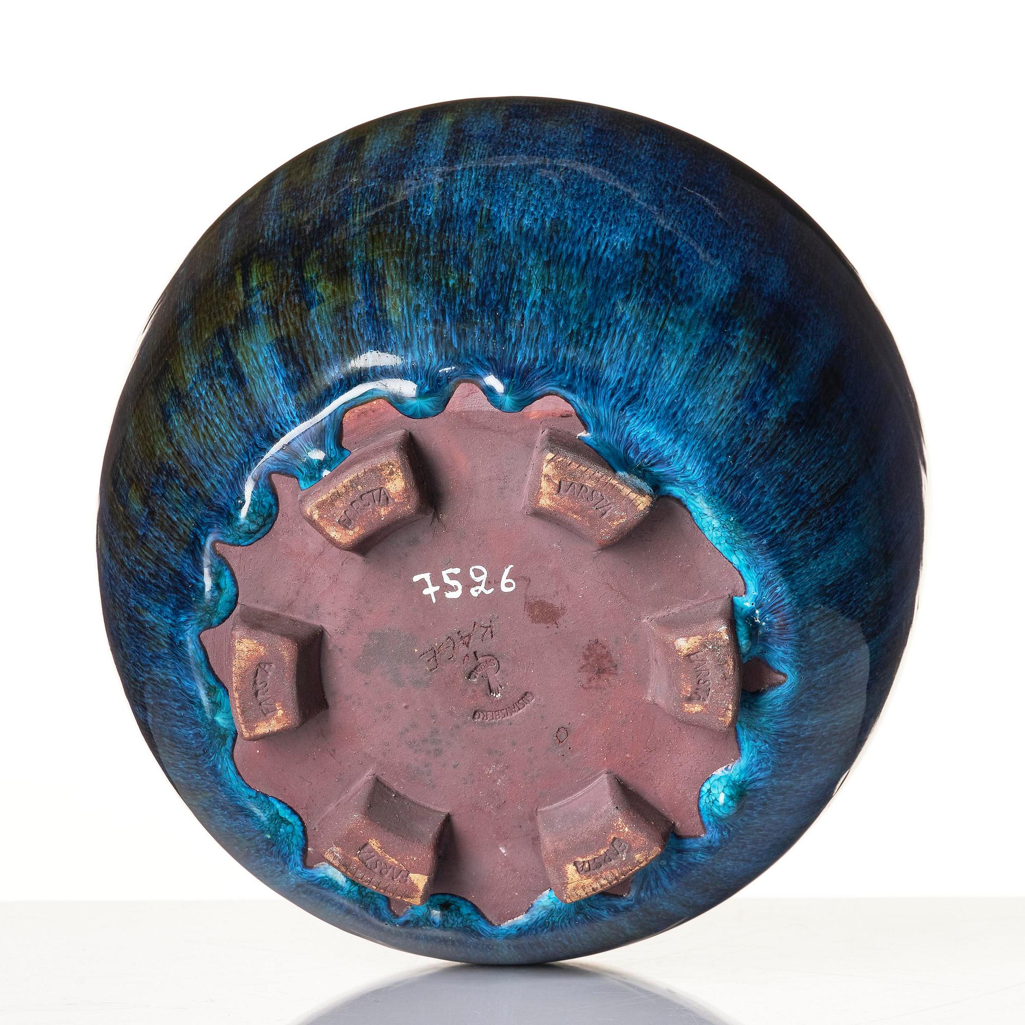 Wilhelm Kåge, a Farsta stoneware urn, Gustavsberg Studio 1958.