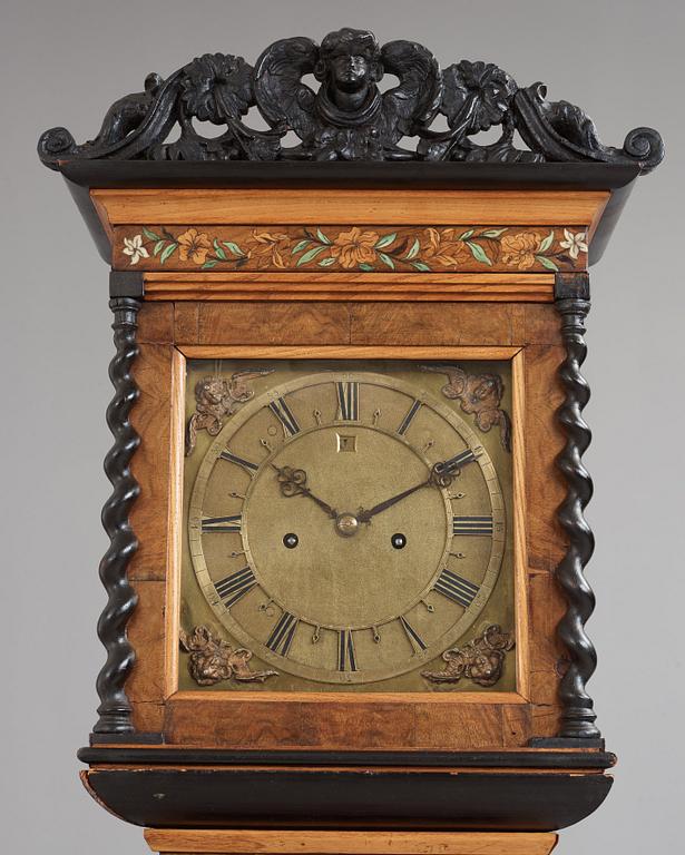 An English Baroque 17th century longcase clock by James Markwick (clockmaker in London 1666-1698).