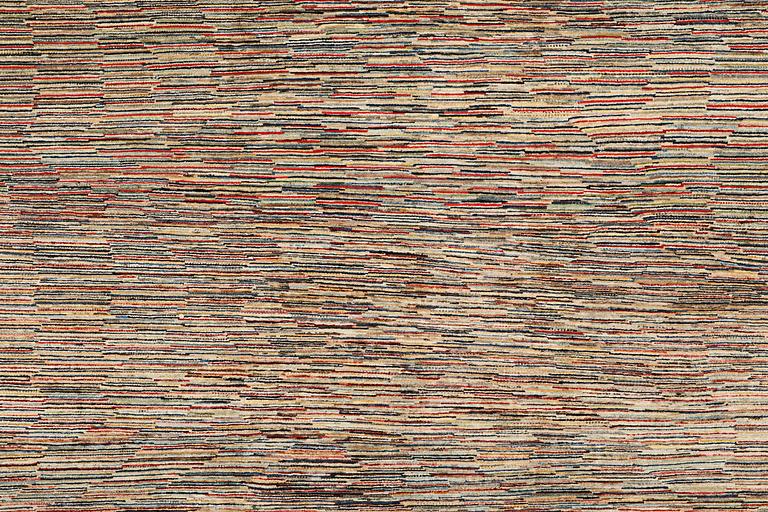 A carpet, Gabbeh, modern design, ca 292 x 245 cm.