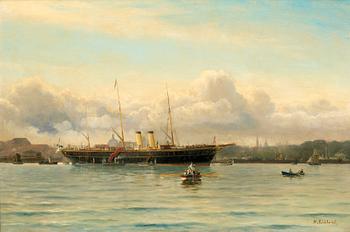 193. Holger Peter Svane Lübbers, "THE RUSSIAN IMPERIAL YACHT POLAR STAR IN THE HARBOUR OF COPENHAGEN".