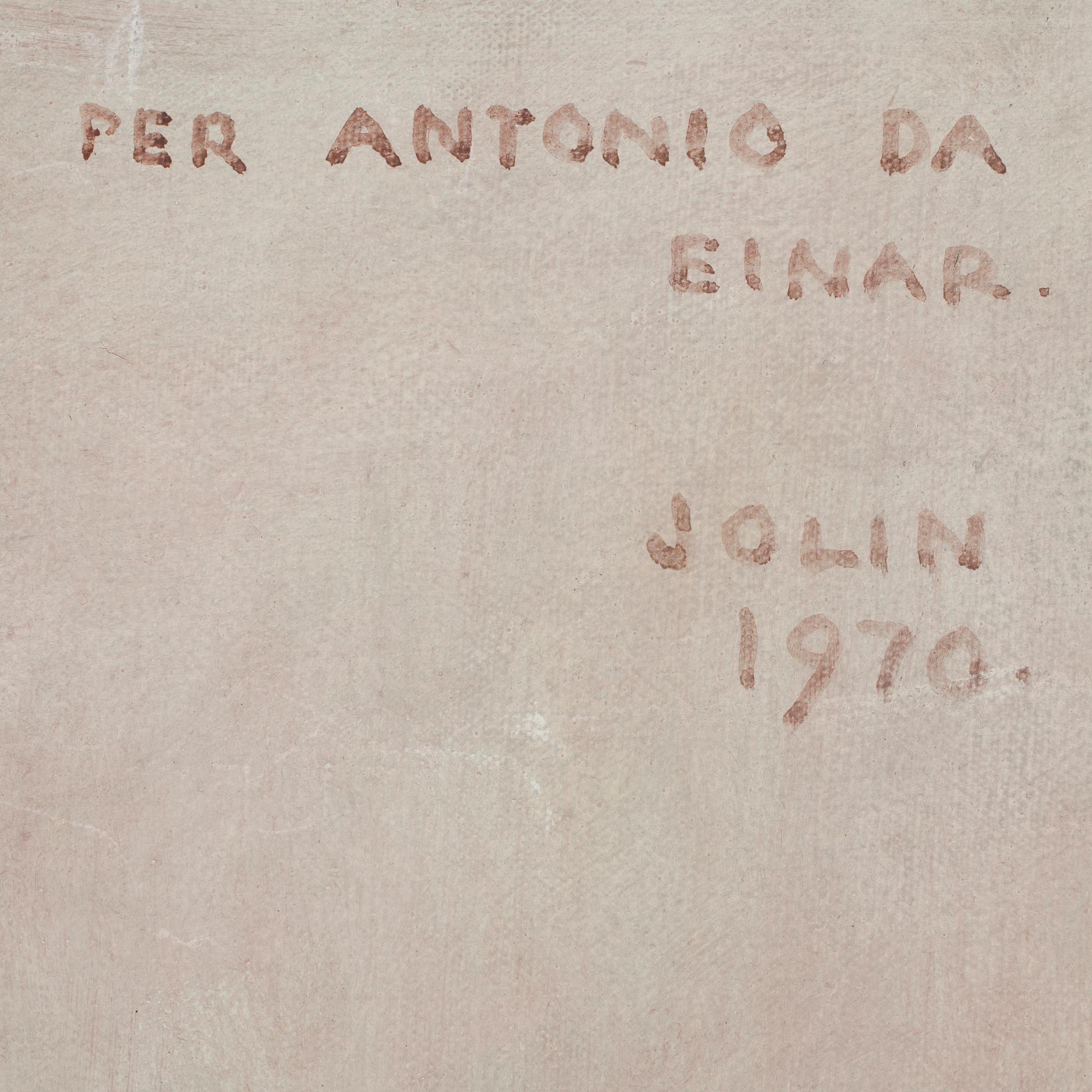 EINAR JOLIN, olja på duk, sign och dat 1970.