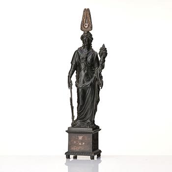 An Italien patinated bronze of Ceres, 19th century.