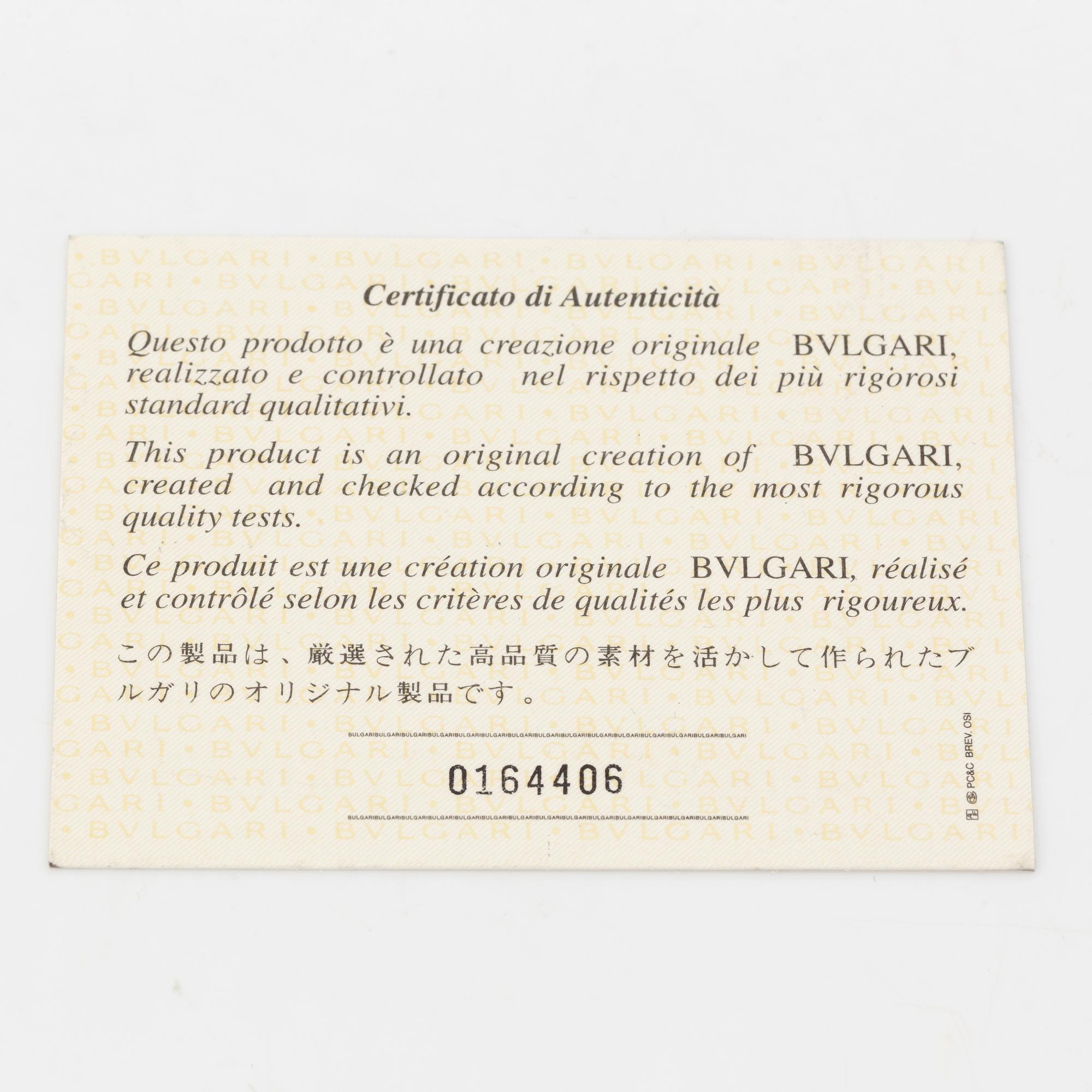 Bulgari, Diagono, chronograph, wristwatch, 35 mm.
