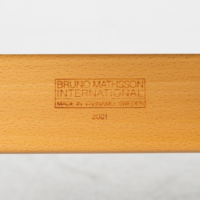 Bruno Mathsson, a 'Miranda' armchair and ottoman, Bruno Mathsson International, Värnamo, 2001.