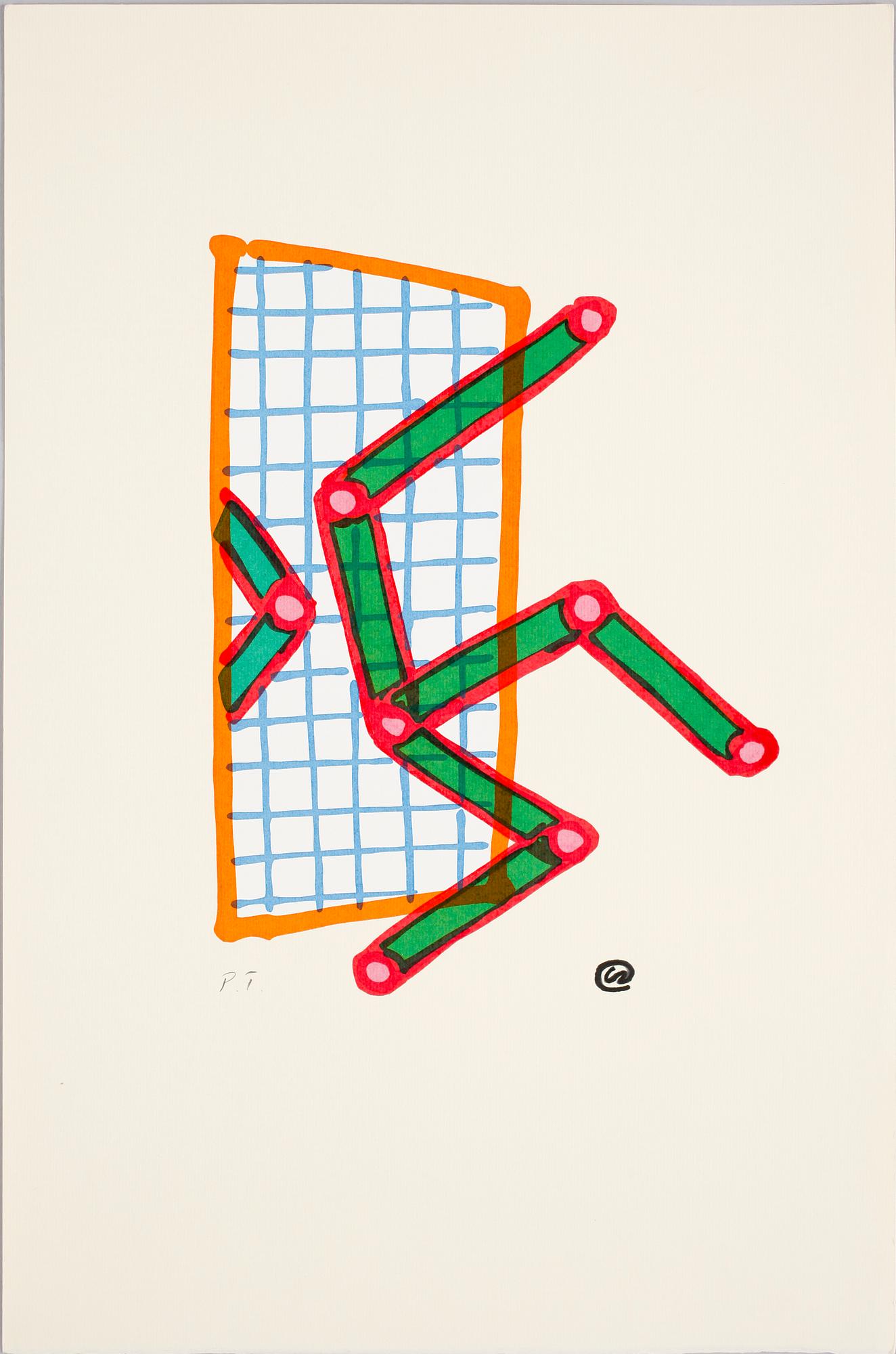 LENNART RODHE, färglitografi. Monogramsign. PT.