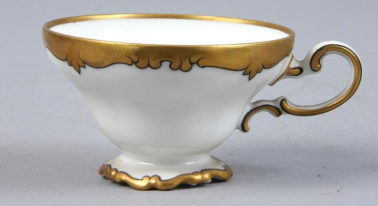 KAFFESERVIS, 12 delar, porslin,   "Pompadour", Rosenthal.